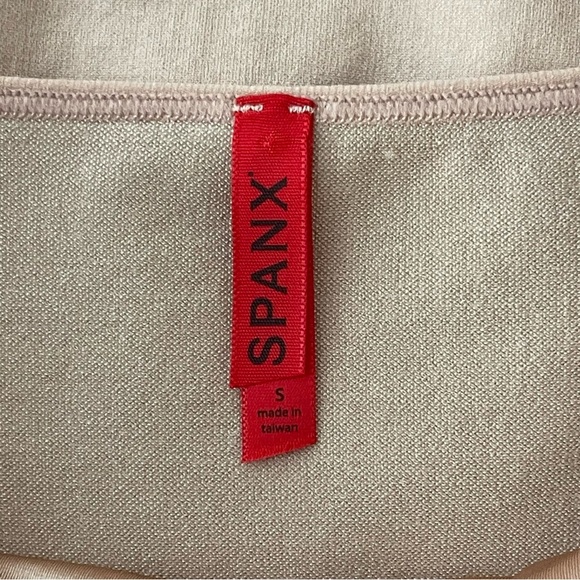 Spanx Slimmer & Shine Strapless Slip Shimmer Nude Champagne wedding date night - Picture 5 of 12